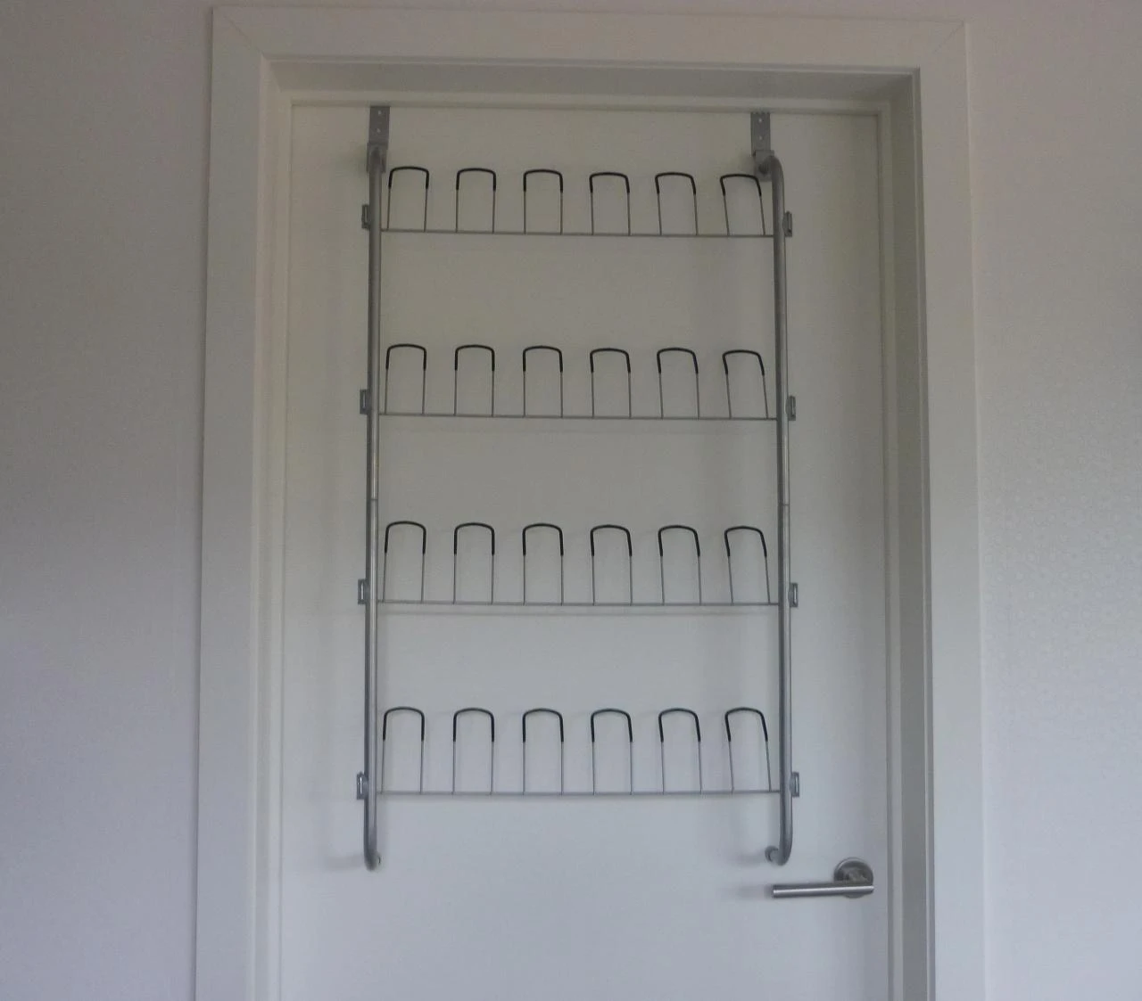 Aluminium schoenenrek voor deur hangschoenenrek deurmodel voor 12 paar schoenen